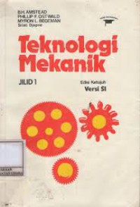 Image of Teknologi Mekanik jilid 1