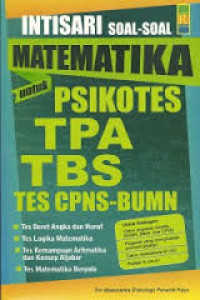 Image of INTISARI SOAL -SOAL MATEMATIKA TPA TBS TES CPNS - BUMN