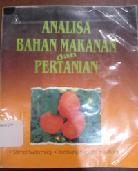 Image of Analisa Bahan makanan dan pertanian