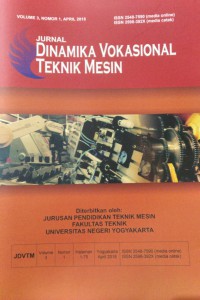 Image of JURNAL DINAMIKA VOKASIONAL TEKNIK MESIN