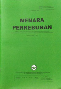 Image of MENARA PERKEBUNAN, Jurnal Penelitian Bioteknologi Dan Bioindustri Indonesia,