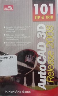 Image of AUTOCAD 3D RELEASE 2008 ,101 TIP & TRIK