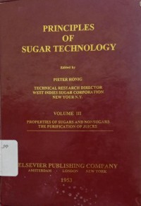 Image of PRINCIPLES OF SUGAR TECHNOLOGY Vol. III