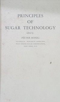 Image of Principles Of Sugar Technology