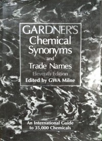 Image of GARDNER'S Chemical Synonyms and Trade Names Eleventh Edition