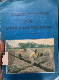Image of Air: Untuk Petani Tebu Rakyat