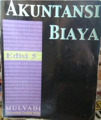 Image of Akuntansi Biaya Edisi 5
