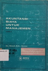 Image of AKUNTANSI BIAYA UNTUK MANAJEMEN EDISI 4