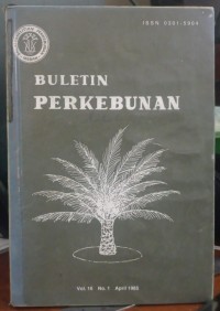 Image of Buletin PERKEBUNAN Vol 20 No 1 April 1989