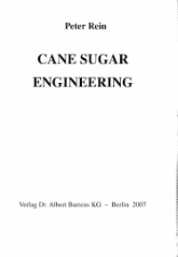 Image of Cane Sugar Engneering
