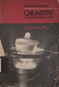 Image of Chemistry an Experimental Science : Solution Manual