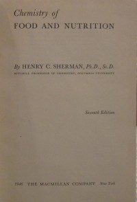 Image of Chemistry of Food and Nutrition