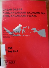 Image of Dasar-Dasar Kebijaksanaan Ekonomi dan Kebijaksanaan Fiskal