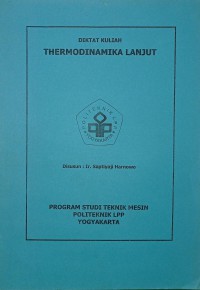 Image of DIKTAT KULIAH THERMODINAMIKA LANJUT