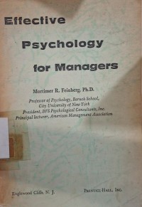 Image of Effective Physchology for Managers
