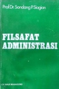 Image of Filsafat Administrasi