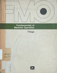 Image of Fundamentals of Machine Operation Tillage