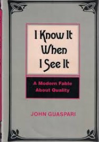Image of I Know When I See It