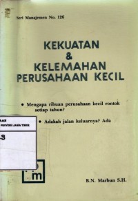 Image of Kekuatan & Kelemahan Perusahaan Kecil