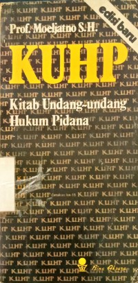 Image of KUHP : Kitab Undang-undang Hukum Pidana