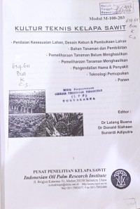 Image of Kultur Teknis Kelapa Sawit