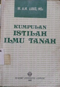 Image of Kumpulan Istilah Ilmu Tanah