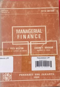 Image of Managerial Finance