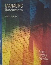 Image of Managing Effective Organizations : An Introduction