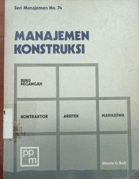Image of Manajemen Konstruksi