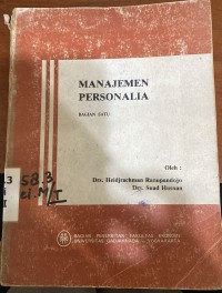 Image of Manajemen Personalia Bagian Satu