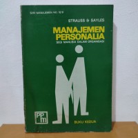Image of Manajemen Personalia, Segi Manusia Dalam Organisasi