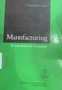 Image of Manufacturing An Introduction For Accountants