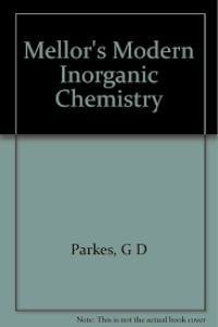 Image of Mellor's Modern Inorganic Chemistry