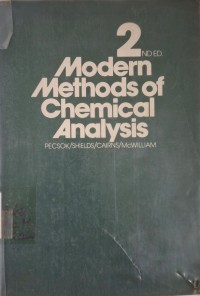 Image of Modern Methods of Chemical Analysis