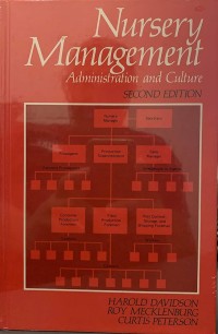 Image of Nursery Management: Administration and Culture