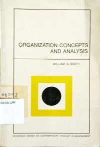 Image of Organization Concepts and Analysis