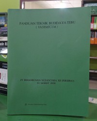 Image of Panduan Teknik Budidaya Tebu