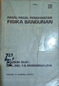 Image of Pasal-Pasal Penghantar Fisika Bangunan