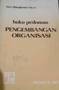 Image of Buku Pedoman Pengembangan Organisasi