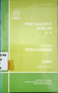 Image of Penyuluhan Hukum ke VI Tentang Perkawinan