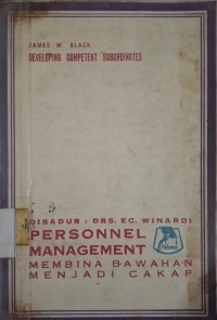 Image of Personnel Management : Membina Bawahan Menjadi Cakap