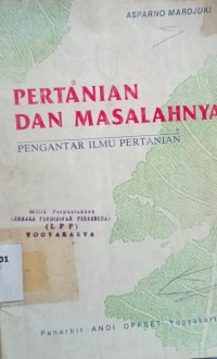 Image of Pertanian dan Masalahnya, pengantar ilmu pertanian