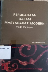 Image of Perusahaan dalam Masyarakat Modern: Model Partisipasi