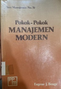 Image of Pokok - Pokok Manajemen Modern