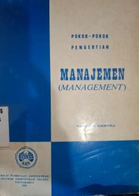 Image of Pokok-Pokok Pengertian Manajemen (Management)
