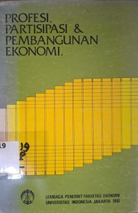 Image of Profesi Partisipasi & Pembangunan Ekonomi