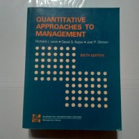 Image of Quantitative Approaches to Management