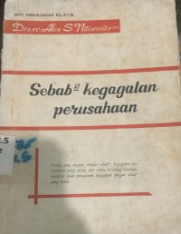 Image of Sebab-Sebab Kegagalan Perusahaan