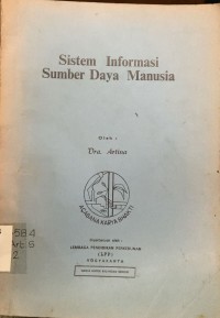 Image of Sistem Informasi Sumber Daya Manusia