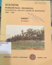 Image of Statistik Perkebunan Indonesia 1989-1991